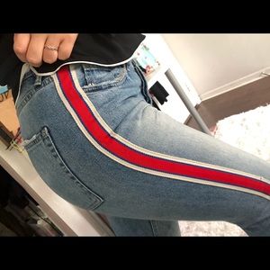 Zara Denim with red details